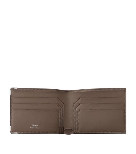 cartier bifold wallet|cartier taupe wallet.